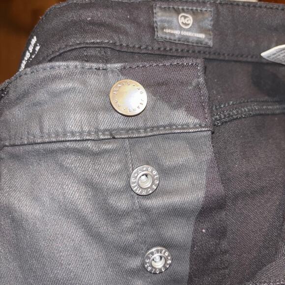 New Joe’s Black Straight Ankle Jeans (The OG) size 24  with fringe on ankle - Picture 11 of 12